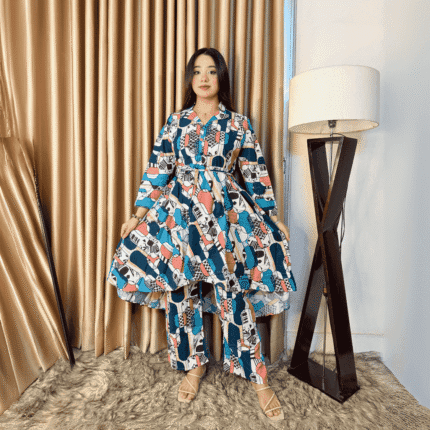 China Lilen Fish Cut 2 piece multi white